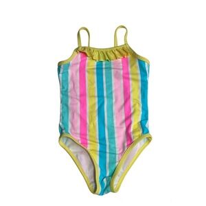 George Pink and Blue One Piece Swimsuit‎